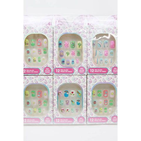 Superstar Unicorn and Cactus Theme Press On Kids Nails Set