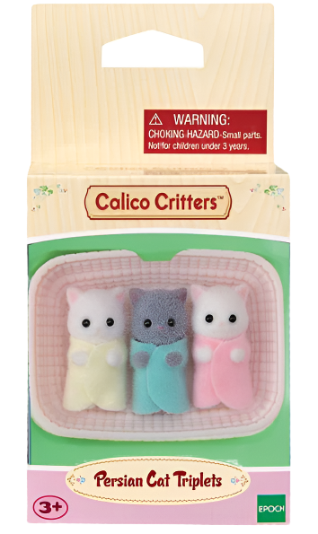 Calico Critters Persian Cat Triplets