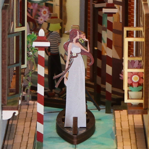 Hands Craft DIY Miniature House Book Nook Kit: Travel in Venice