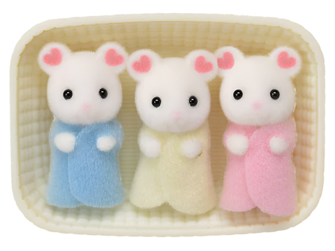 Calico Critters Marshmallow Mouse Triplets