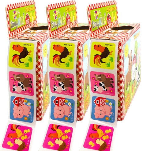 Farm Stickers 100 Sticker Roll