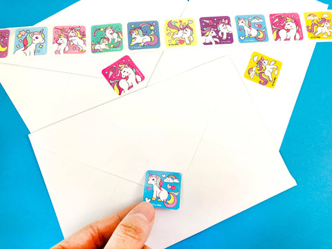 Unicorn Stickers 100 Sticker Roll