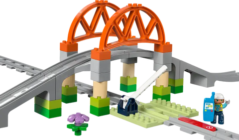LEGO DUPLO Town Train Bridge and Tracks Expansion Set 10426