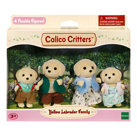 Calico Critters Yellow Labrador Family