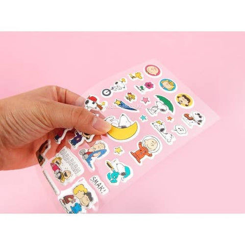 Lucia's K-Wonderland Peanuts Snoopy Soft Cushion Deco Stickers