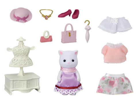 Calico Critters Fashion Playset Town Girl Series - Persian Cat