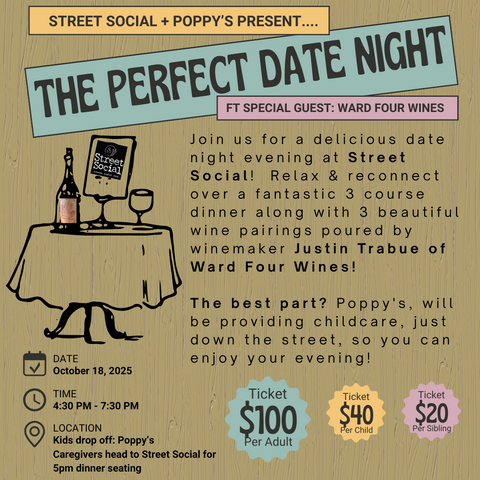 The Perfect Date Night with Street Social: Saturday October 18th 2025
