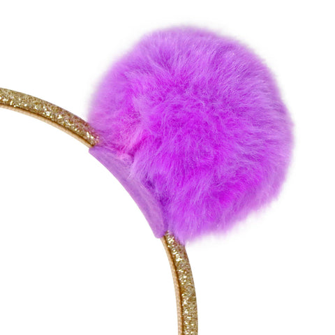 Pink Poppy’s Twin Fluffy Pom Pom Headband