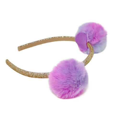 Pink Poppy’s Twin Fluffy Pom Pom Headband