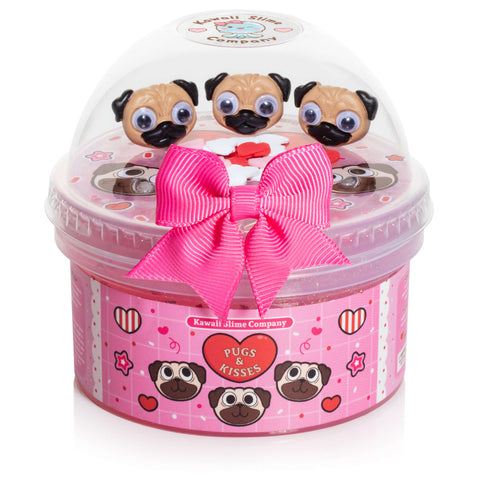 The Kawaii Company Pugs & Kisses Clear Slime