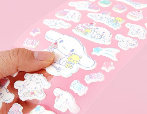 Lucia's K-Wonderland Sanrio Super Soft Deco Big size Stickers 6Type 1BOX