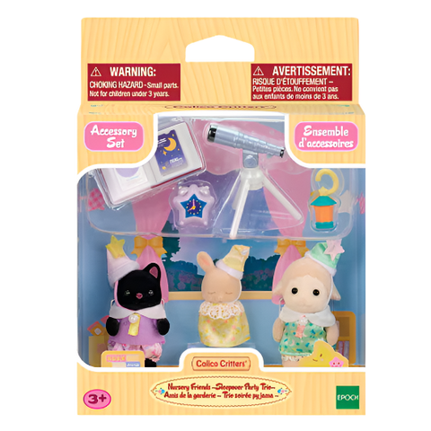 Calico Critters Nursery Friends Sleepover Party Trio