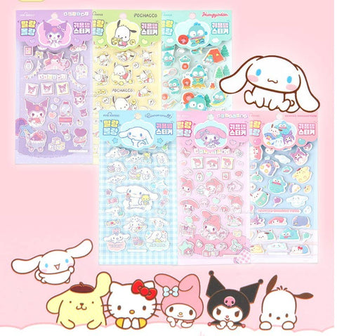 Lucia's K-Wonderland Sanrio Super Soft Deco Big size Stickers 6Type 1BOX