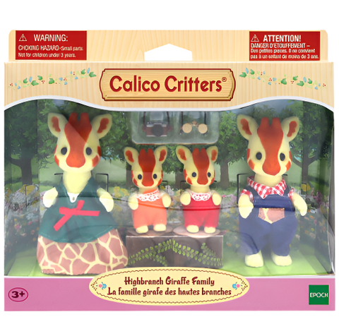 Calico Critters Highbranch Giraffe Family