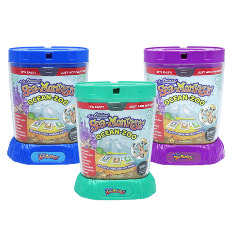 The Original Sea-Monkeys Neon Ocean Zoo Toy & Game Kit
