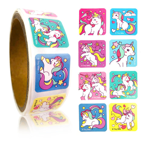 Unicorn Stickers 100 Sticker Roll