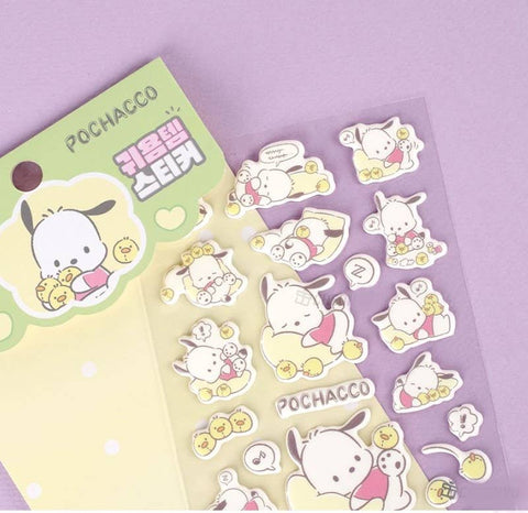 Lucia's K-Wonderland Sanrio Super Soft Deco Big size Stickers 6Type 1BOX