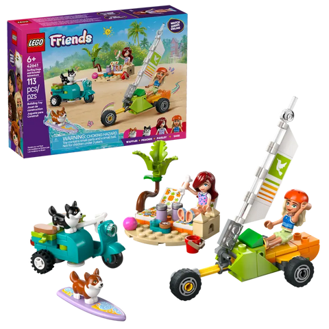 LEGO Friends Surfing Dogs and Scooter Adventure 42641