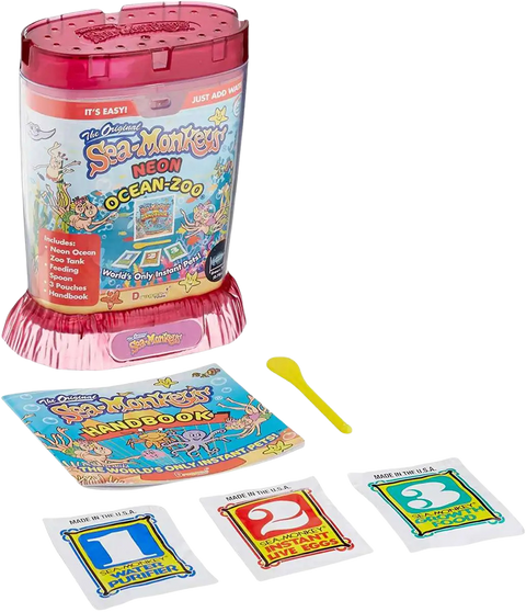 The Original Sea-Monkeys Neon Ocean Zoo Toy & Game Kit