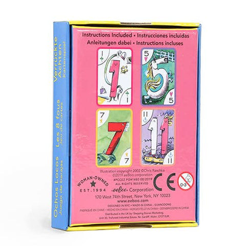 eeBoo Crazy Eights Playing Cards