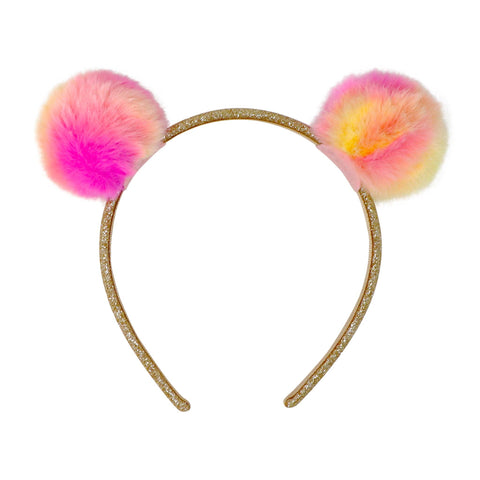 Pink Poppy’s Twin Fluffy Pom Pom Headband