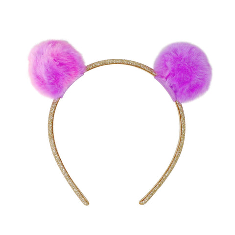 Pink Poppy’s Twin Fluffy Pom Pom Headband