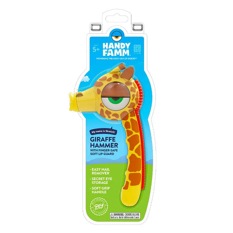 Handy Famm: Children's Stem Starter Hammer - Giraffe - "Stretch"