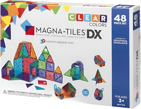 MAGNA-TILES® 48-Piece Solid Colors Deluxe Set