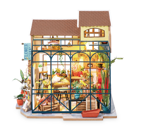 DIY Miniature House Kit: Emily's Flower Shop