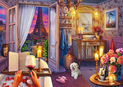 Ravensburger Cozy Bathroom 500 pc Large Format Puzzle
