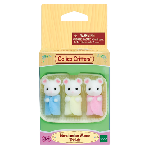Calico Critters Marshmallow Mouse Triplets