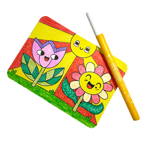 Ooly Undercover Art Hidden Patterns Color Activity - Garden Pals