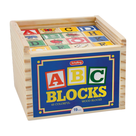 ABC Blocks 48 colorful wood blocks