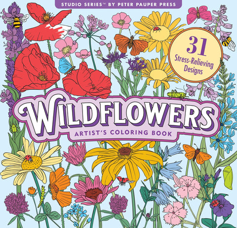 Wildflower Adult Coloring Book
