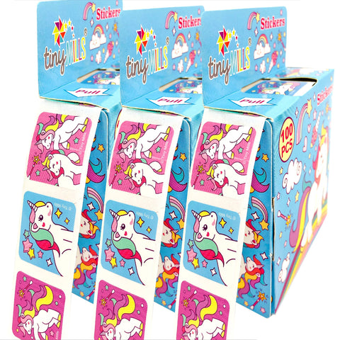 Unicorn Stickers 100 Sticker Roll