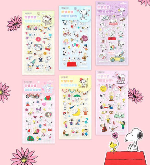 Lucia's K-Wonderland Peanuts Snoopy Soft Cushion Deco Stickers