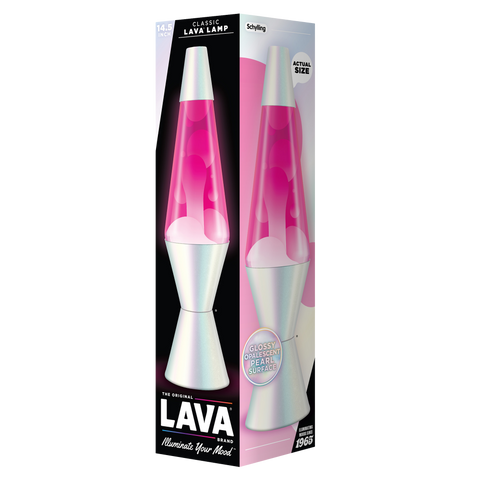 Schylling 14.5" Lava Lamp Opalescent/White/Pink