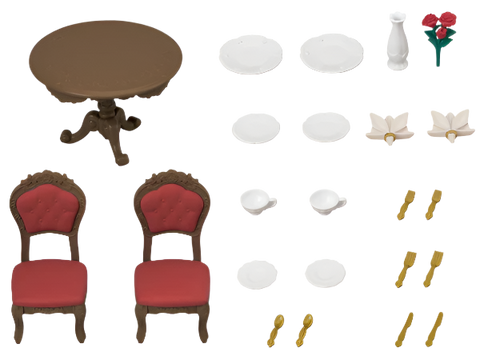 Calico Critters Chic Dining Table Set