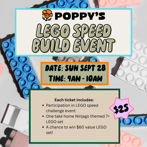LEGO Ninjago Speed Build Competition Sunday September 28 9AM - 10AM