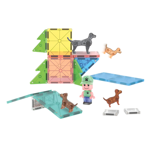 MAGNA-TILES® Puppy Park 27-Piece Set