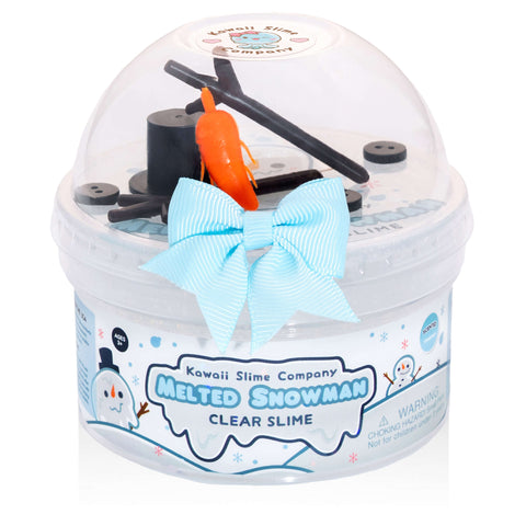 The Kawaii Company Melted Snowman Clear Putty Slime