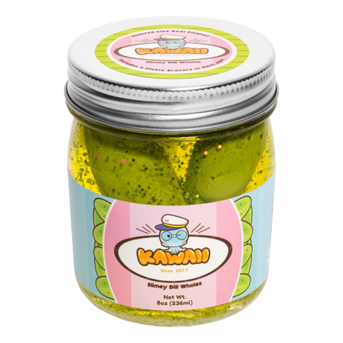 The Kawaii Company Shimmery Pickle Clear Slime