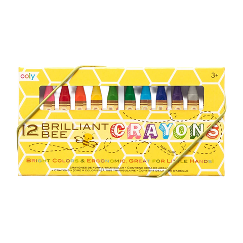 Ooly Brilliant Bee Crayons- Set of 12