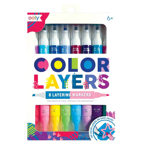 OOLY Color Layers Double-Ended Layering Markers- Set of 8