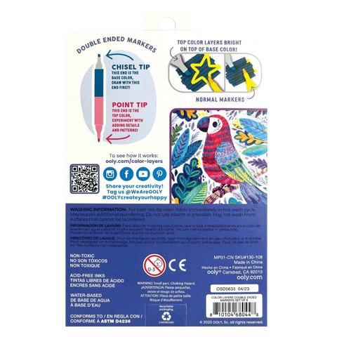 OOLY Color Layers Double-Ended Layering Markers- Set of 8