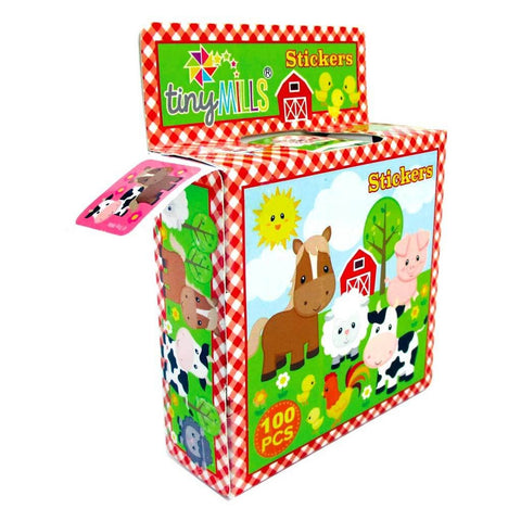 Farm Stickers 100 Sticker Roll