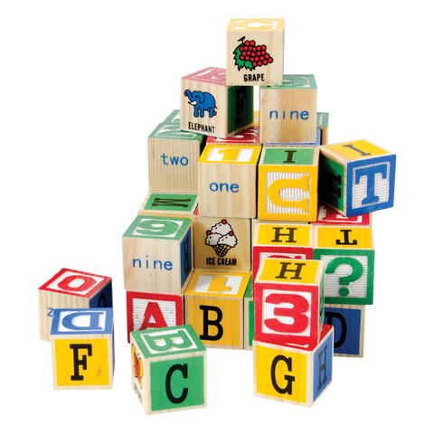 ABC Blocks 48 colorful wood blocks