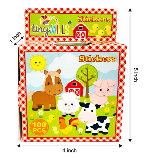 Farm Stickers 100 Sticker Roll