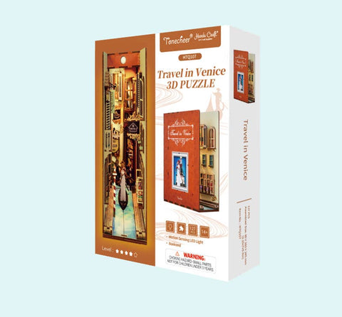 Hands Craft DIY Miniature House Book Nook Kit: Travel in Venice