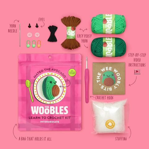 The Woobles Mateo the Avocado Crochet Kit